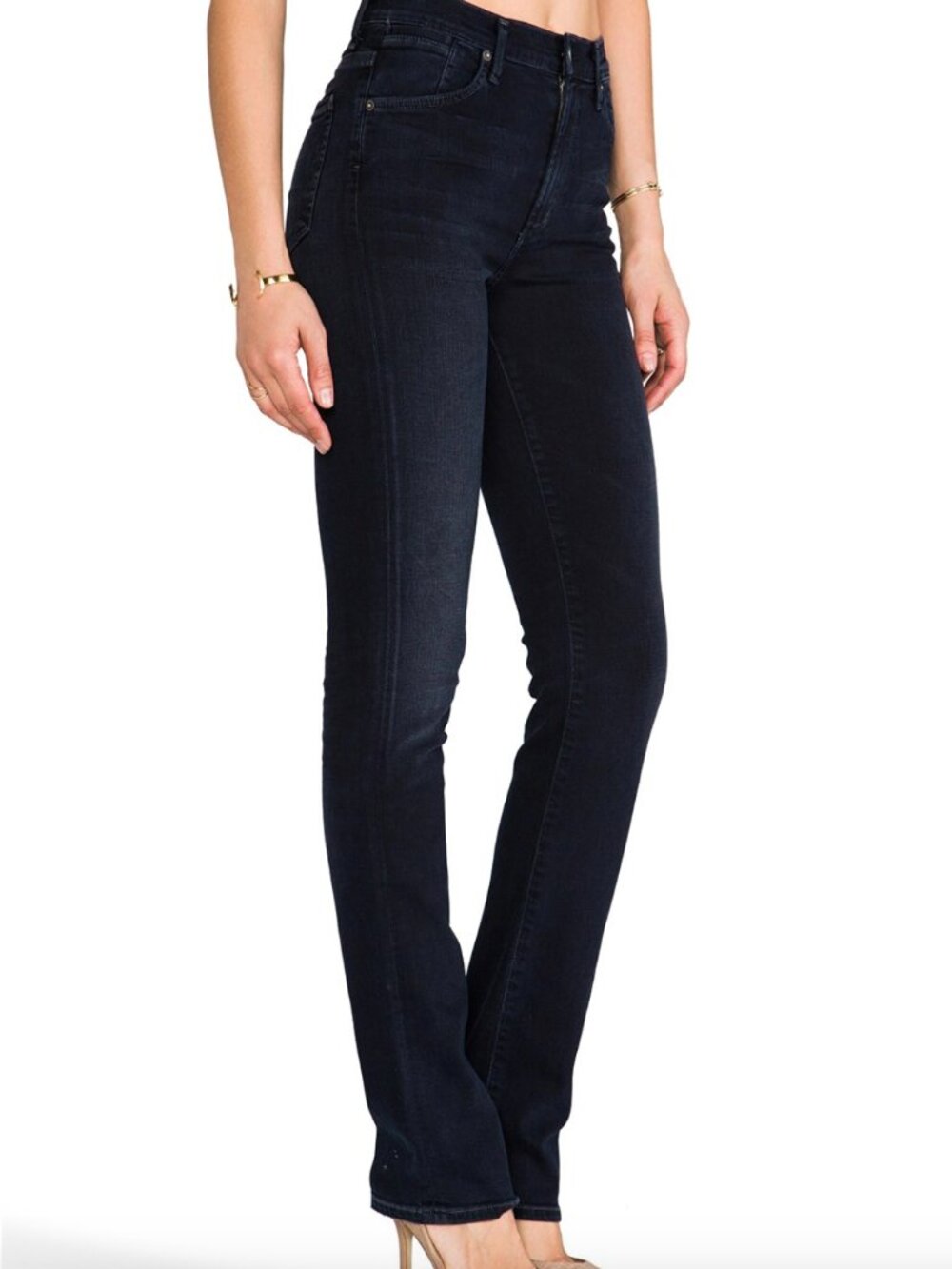 Citizens of Humanity Black Jeans Pants Arly High rise Straight Leg-Size 26